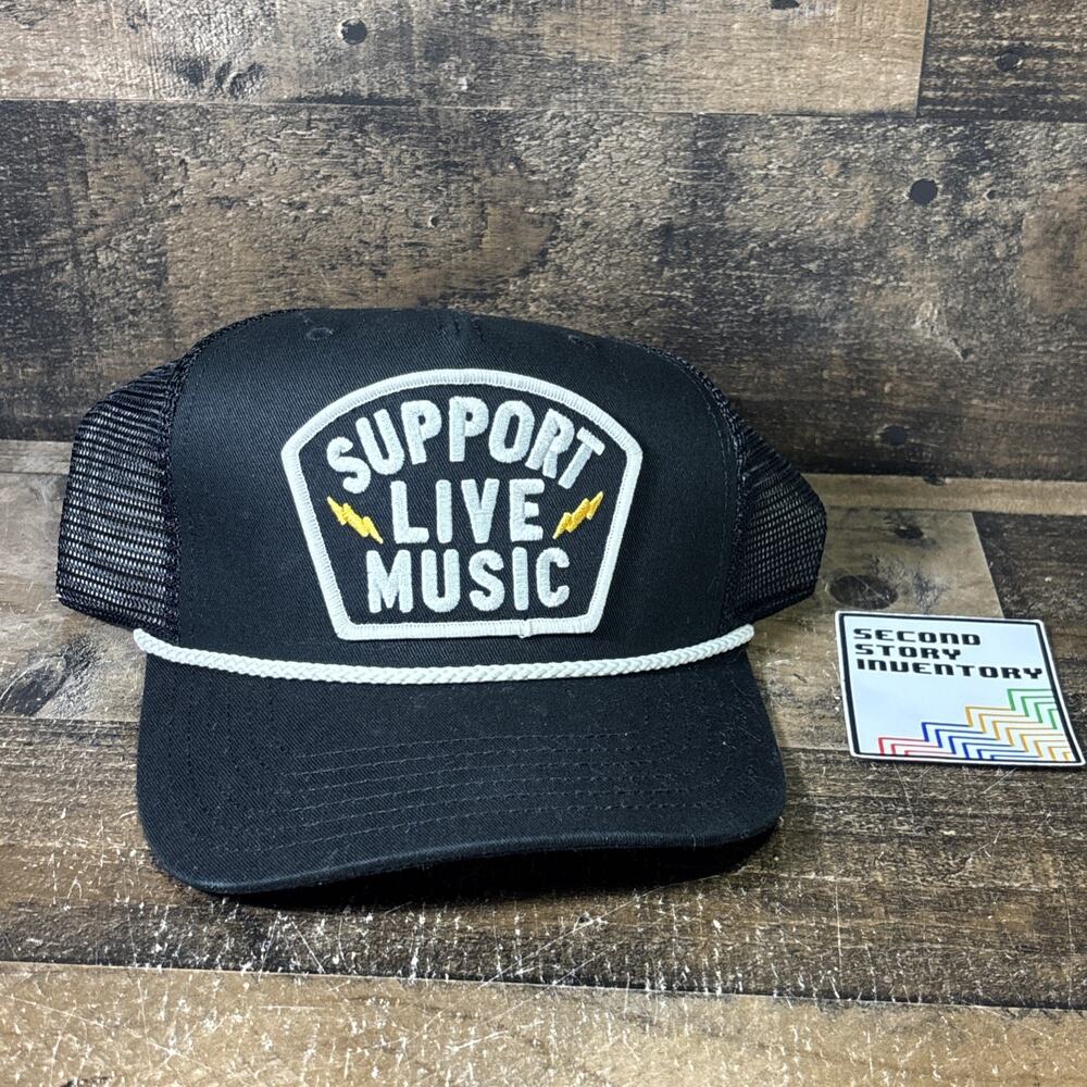 Support Live Music Trucker Hat Cap adjustable Snapback Rock N Roll Hall Of Fame